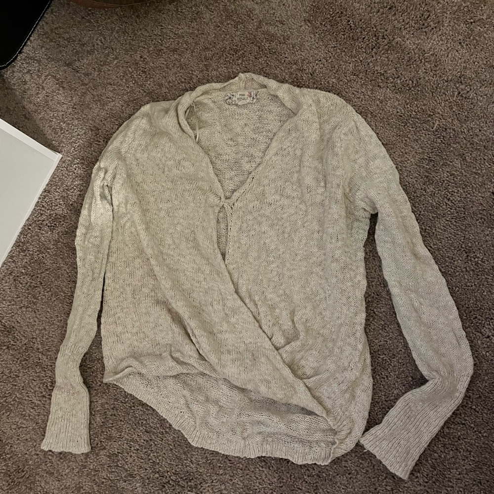 Cream sweater